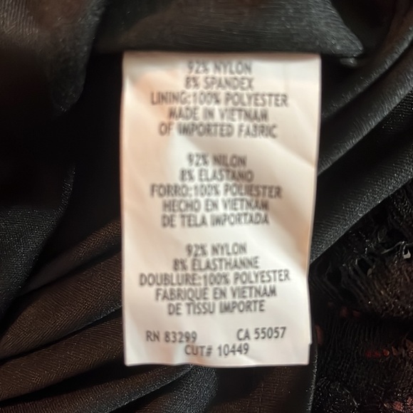 MARINA Size 20W Black Sequin Stretch Dual Layer VNeck Evening Party BlackTie NEW - Picture 14 of 16